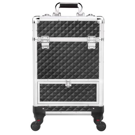 Amazon Yaheetech Rolling Makeup Train Case Trolley Professional