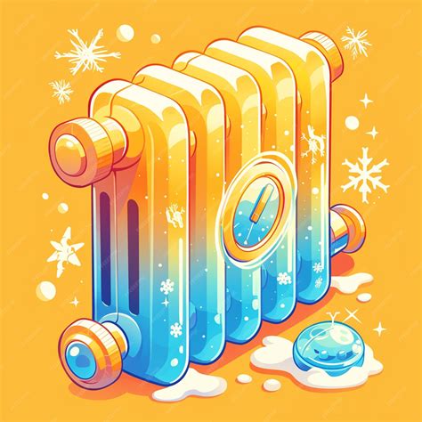 Premium Vector | Smart radiator valve with programmable heating schedules