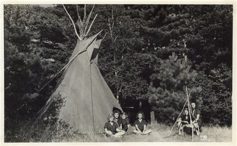 013 Indian Teepee On Shorefront Photograph Wisconsin Historical Society