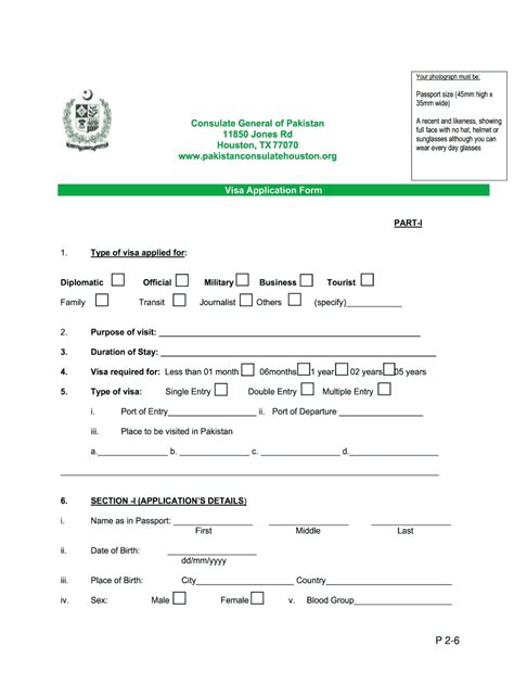 Pakistan visa application form: Fill out & sign online | DocHub