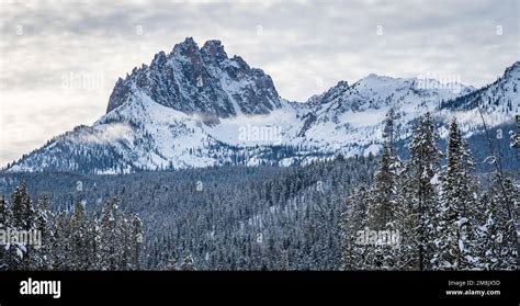 Sawtooth Mountain Range Stock Photo - Alamy