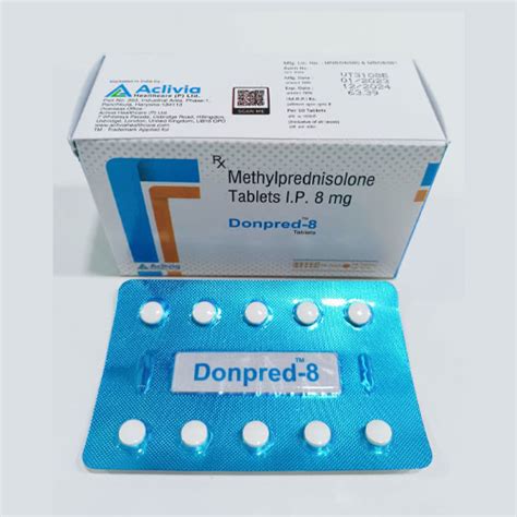 DONPRED 8 Tablets Aclivia Healthcare Pvt Ltd