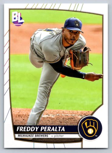 2023 Topps Big League 154 Freddy Peralta Milwaukee Brewers Baseball