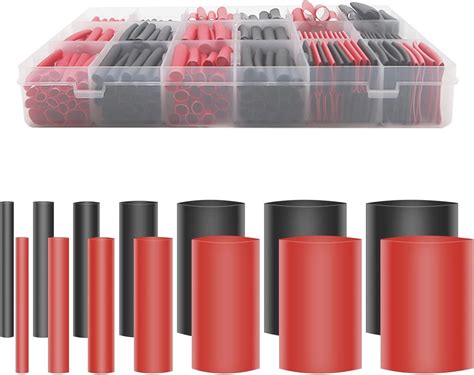 pcs heat shrink tubing kit adhesive    ratio