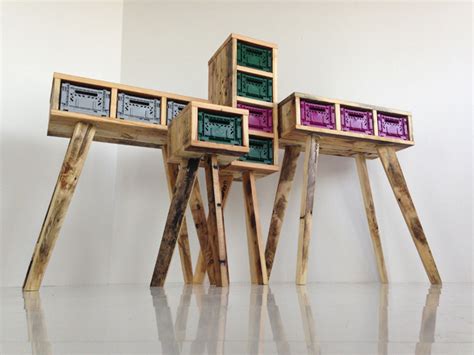 Futuristic Stiltboxes Furniture Of Recycled Materials | DigsDigs