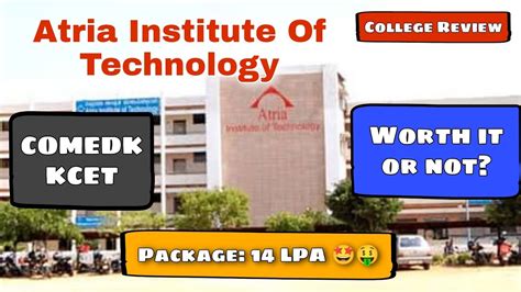 Atria Institute Of Technology Ait Comedk Kcet Full Review Placement