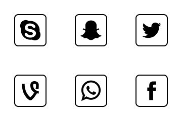 Facebook Icon Outline #184400 - Free Icons Library