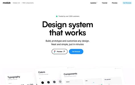 Module System Website Is A Web Design Inspiration