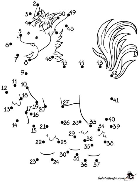 Jeu Imprimer Relier Les Points De Lulu La Taupe Jeux