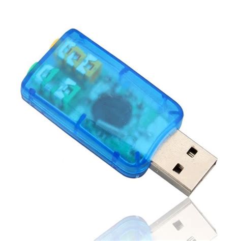 HURRISE Carte son USB Carte Son Stéréo USB 5 1 Externe Adaptateur de