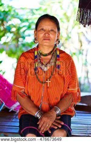 Woman Long Neck Tribe Image Photo Free Trial Bigstock