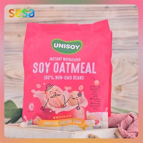 Jual [ready Stock] Unisoy Organic Soy Oatmeal 320 G 8 Sachets 40 G