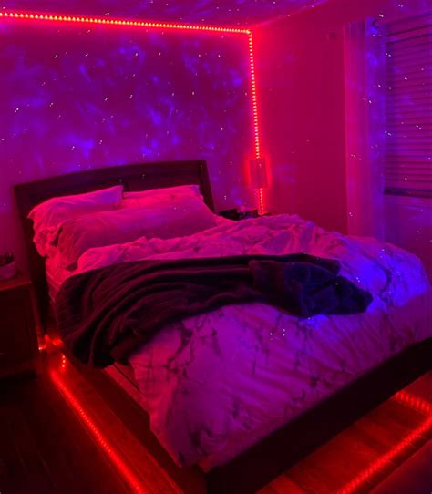 Dream Bedroom with LED Lights and Starlight