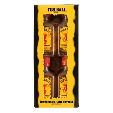 Fireball Cinnamon Whisky Window Box 20 Bottles 50 Ml Kroger