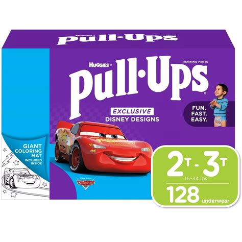 Huggies 990070595 Pull-Ups Training Pants for Boys, 2T-3T 18-34 Pounds (128 Count) - Walmart.com