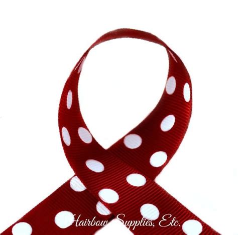 Wine Polka Dots 3 8 Inch Polka Dot Grosgrain Ribbon Polka