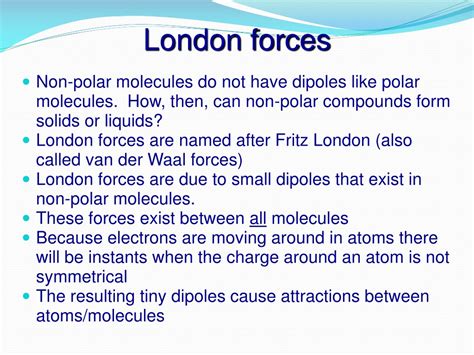 Ppt Chapter Intermolecular Forces Of Attractions Between Particles