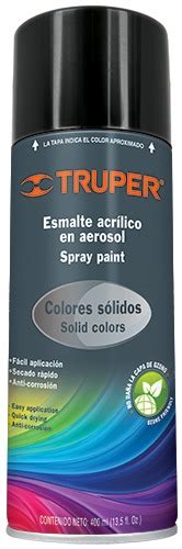 Pintura En Aerosol Negro Brillante Pa Nb Truper Cartegomart