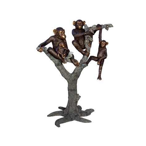 Bronze Three Wise Monkeys Sculpture - Metropolitan Galleries Inc.