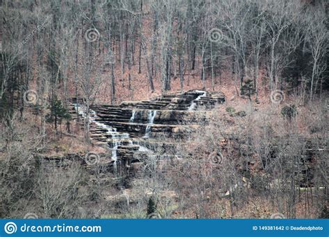 Southwest Missouri Waterfall At Top Of The Rock Stock Photo Image Of