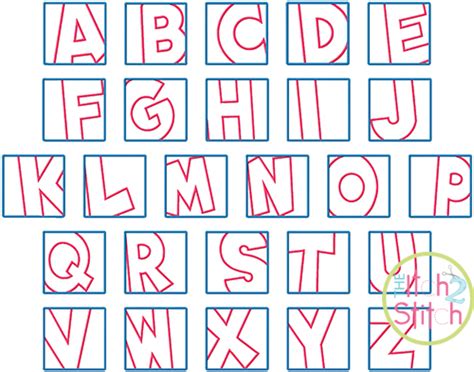 Box Letters Font - Letter Format