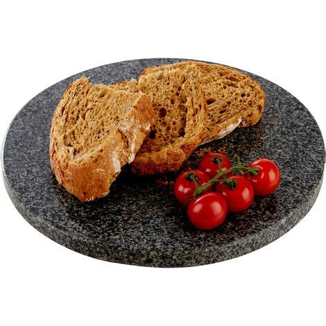 Premier Housewares Black Speckled Granite Round Chopping Board