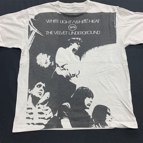 【やや傷や汚れあり】velvet Underground Tシャツ ヴィンテージ オーバープリント ヴェルヴェットアンダーグラウンド Lou