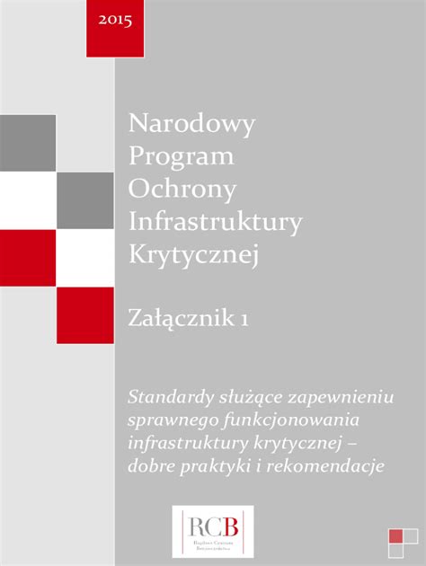 Fillable Online Narodowy Program Ochrony Infrastruktury Krytycznej