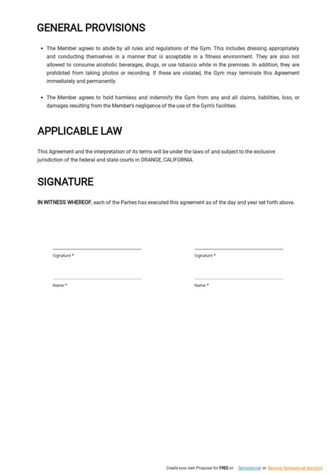 Club Membership Agreement Template In Google Docs Word Template Net