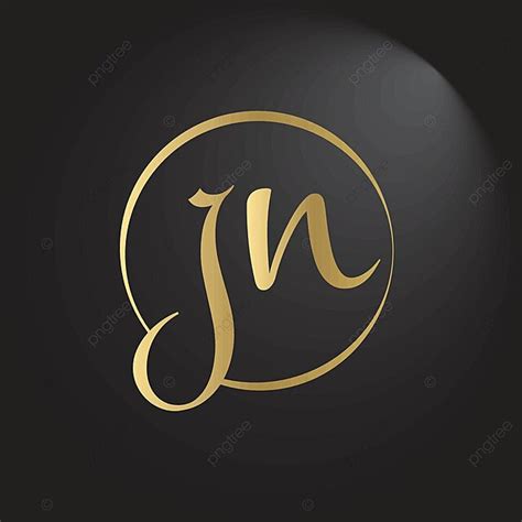 Vector Template For A Unique Jn Logo Design Creative Initials Linked In