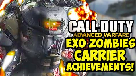 Advanced Warfare Exo Zombies Carrier Achievements New Easter Egg