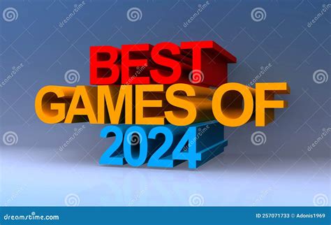 Os Melhores Jogos De 2024 Em Azul Ilustração Stock Ilustração de