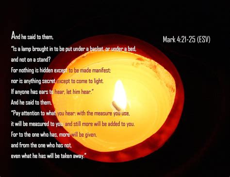 Scarlet Robe Scripture Verses Mark 421 25