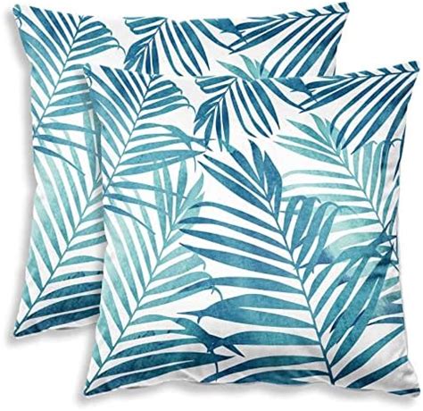 Amazon Tropical Leaves Throw Pillow Covers U Love Cotton Linen