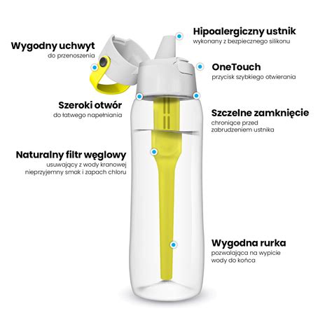 Dafi Butelka filtrująca SOLID 0 7 l żółta z filtrem
