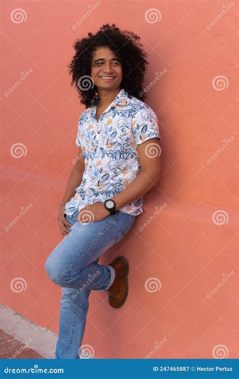 Outdoor Portrait Of A Nice Young African Man On The Street Stock Image