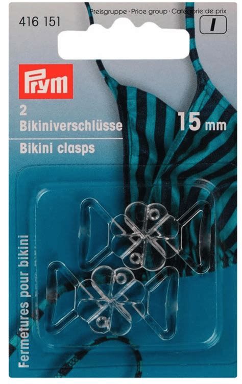 Cierre Bikini De Prym Transparente De Mm The Sewjo