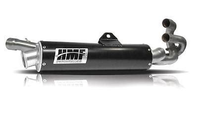 Hmf Performance Yamaha Grizzly Black Full Exhaust Muffler Pipe