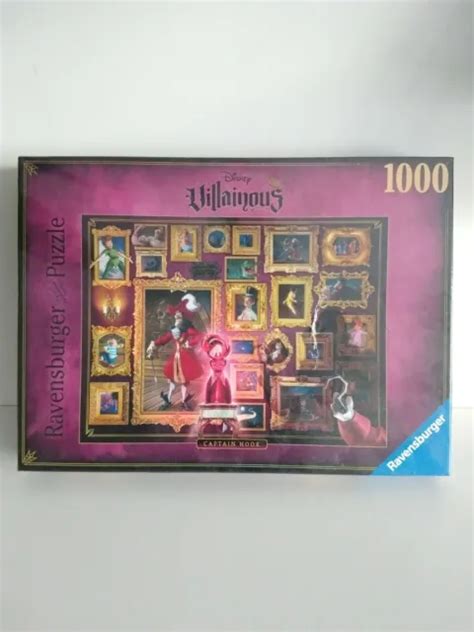 RAVENSBURGER 1000 PIECE Jigsaw Puzzle DISNEY VILLAINOUS CAPTAIN HOOK