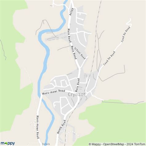 Map Crynant Map Of Crynant Sa10 8 And Practical Information