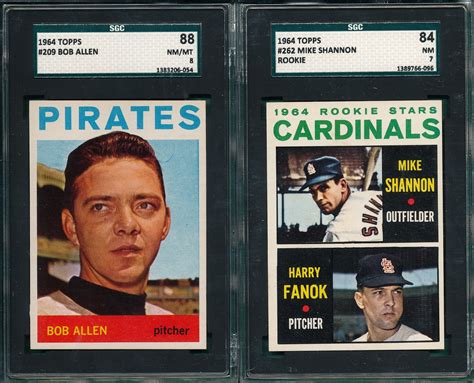 Lot Detail Topps Lot Of W Tommy John Rookie Sgc