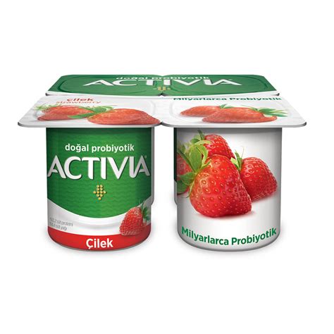 Activia Doğal Probiyotikli Çilekli Yoğurt 4X100 G OnuAl Fiyat Arşivi