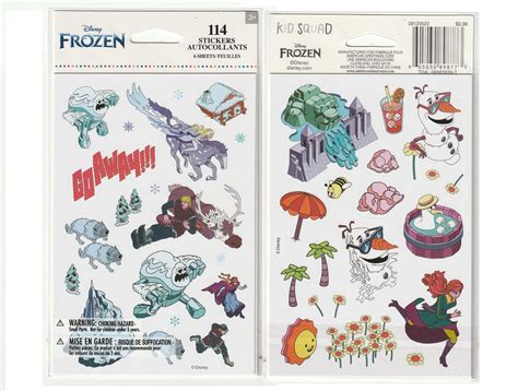 Frozen Sticker Pack - 6 Sheets - 114 Stickers – Country Croppers