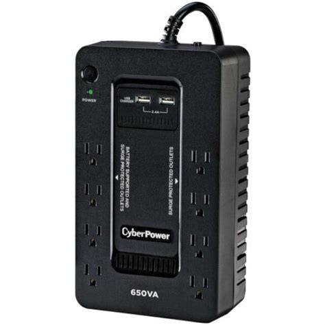 Cyberpower Sx650u 8 Outlet 650va Pc Battery Backup Black For Sale Online Ebay