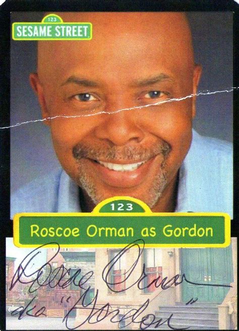 Roscoe Orman from Sesame Street | Sesame street, Roscoe, Cards