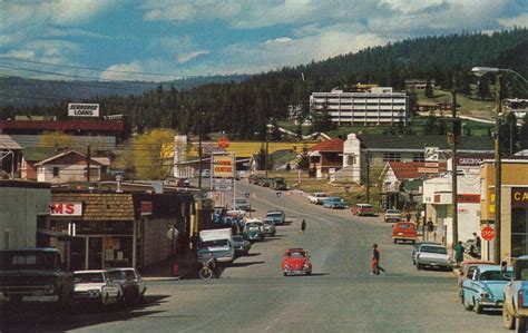 Postcard Williams Lake Bc C1968 Oliver Street William Flickr