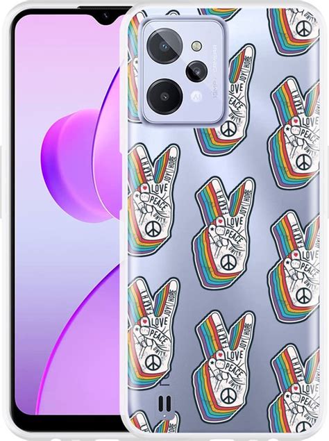 Realme C31 Hoesje Love Peace Designed By Cazy Bol