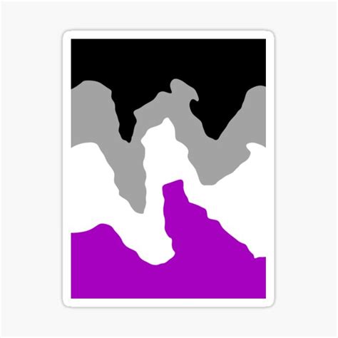 Asexual Pride Flag Sticker For Sale By Edevagation Redbubble