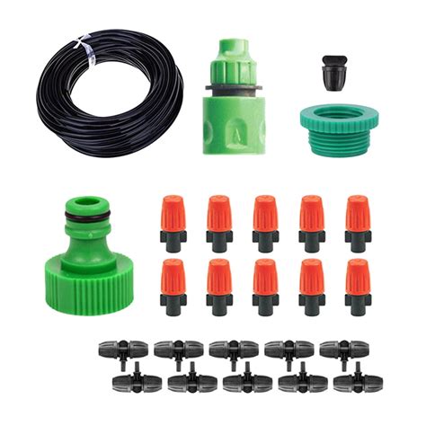 VALSEEL Gardening Supplies 32ft Greenhouse Drip Irrigation Kit