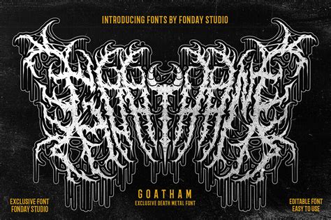 GOATHAM Death Metal Font